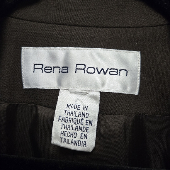 Women’s Rena Rowan Blazer Suit Jacket Chocolate Brown in XL - Picture 3 of 7